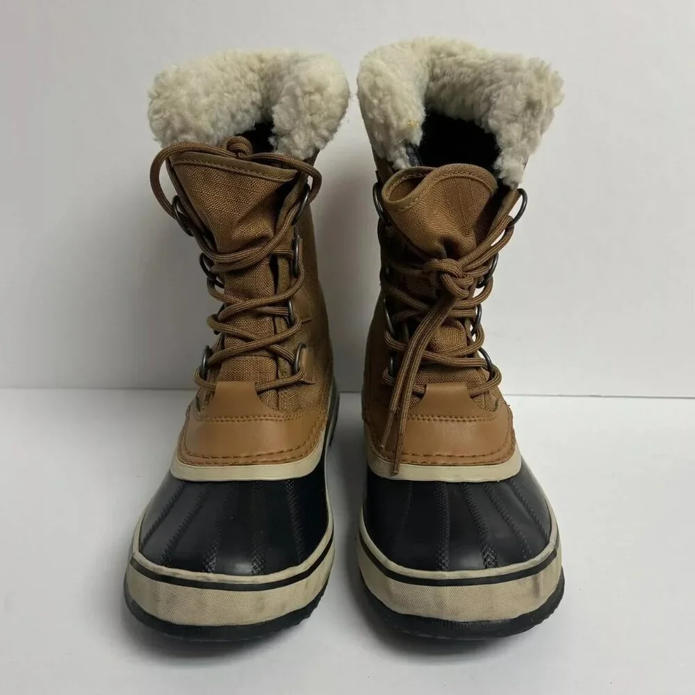 Sorel Womens Winter Carnival Waterproof Boot Brown Size 7 M